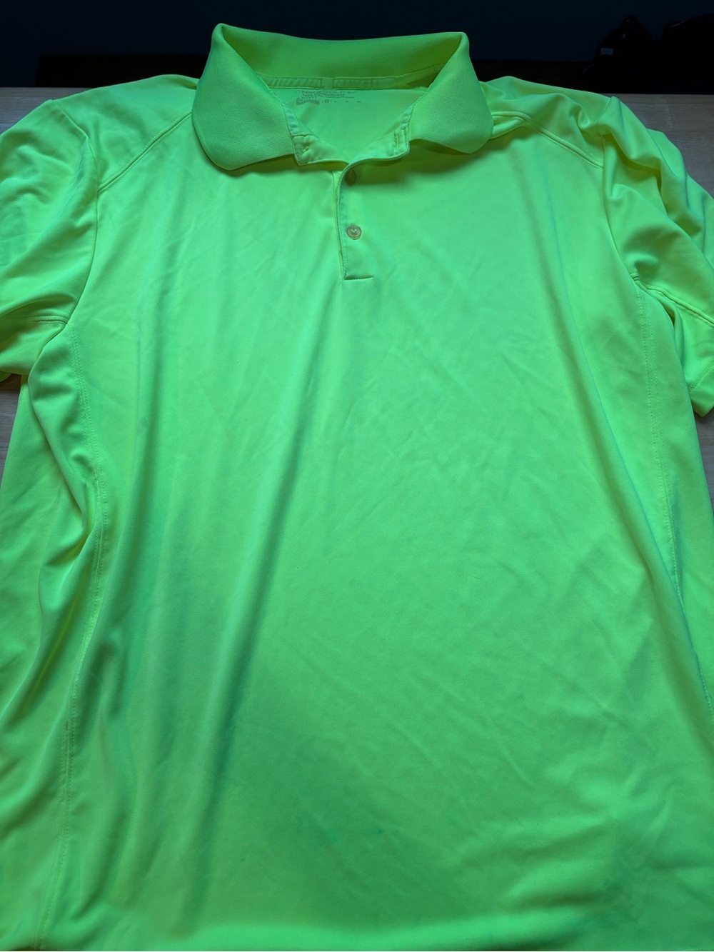 Nike Neon yellow Short Sleeve Polo Shirt